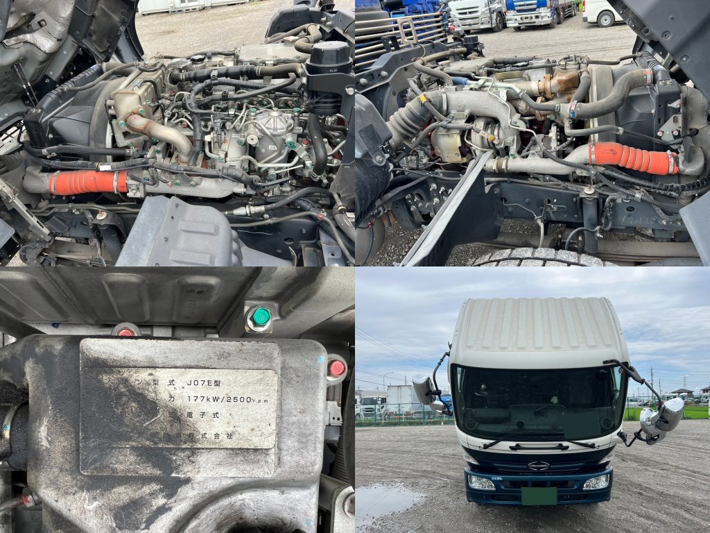 日野 中型増トンワイド レンジャー クレーン４段 QKG-FE7JLAA