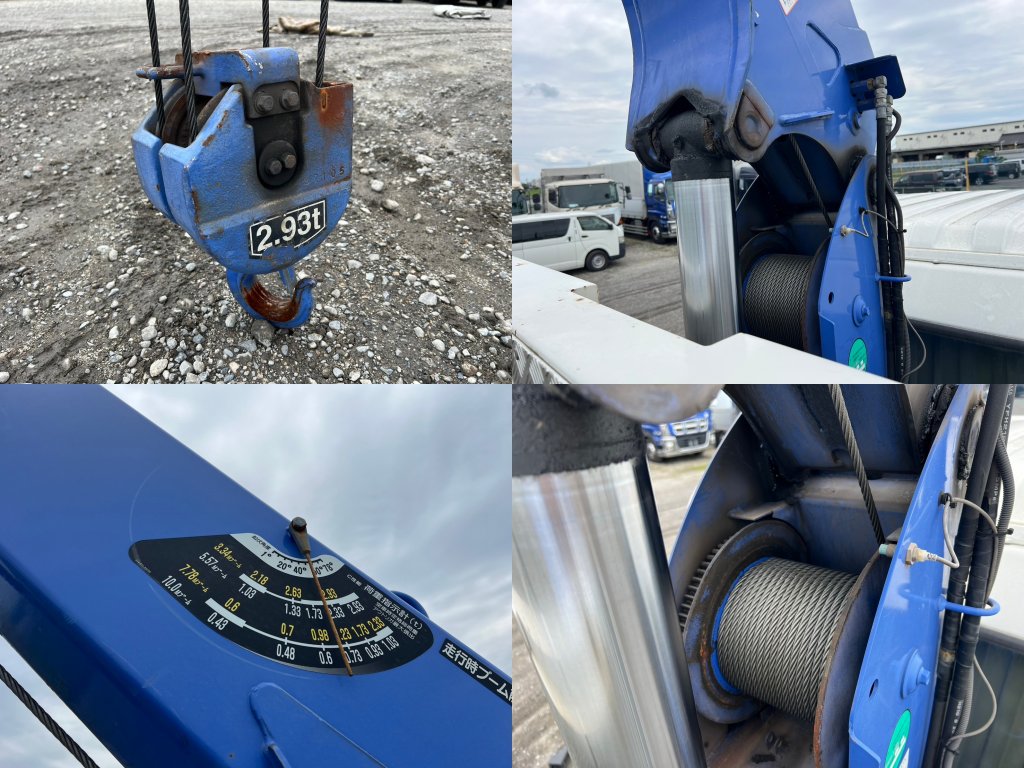 日野 中型増トンワイド レンジャー クレーン４段 QKG-FE7JLAA