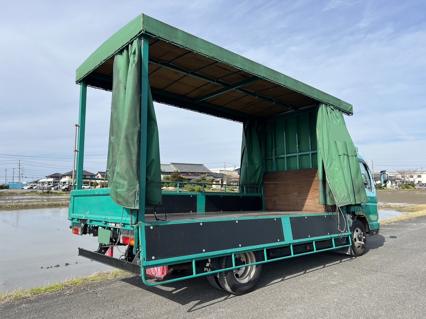 三菱 小型ワイド キャンター カーテン車 TKG-FEB50