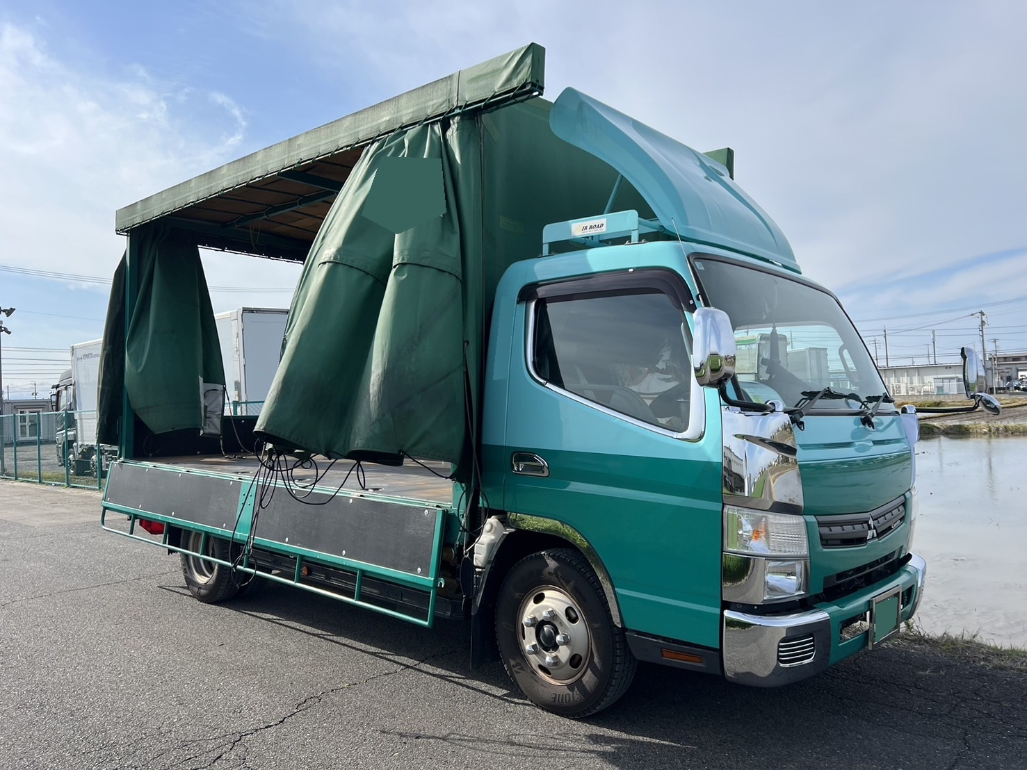 三菱 小型ワイド キャンター カーテン車 TKG-FEB50