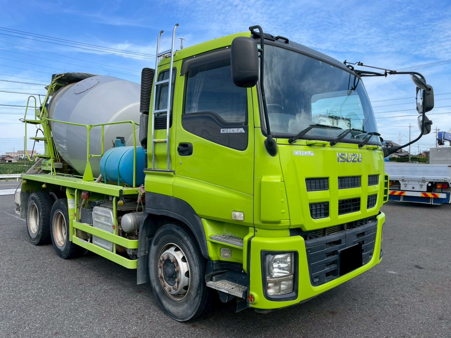 いすゞ 大型 ギガ コンクリートミキサー車 LKG-CXZ77AT