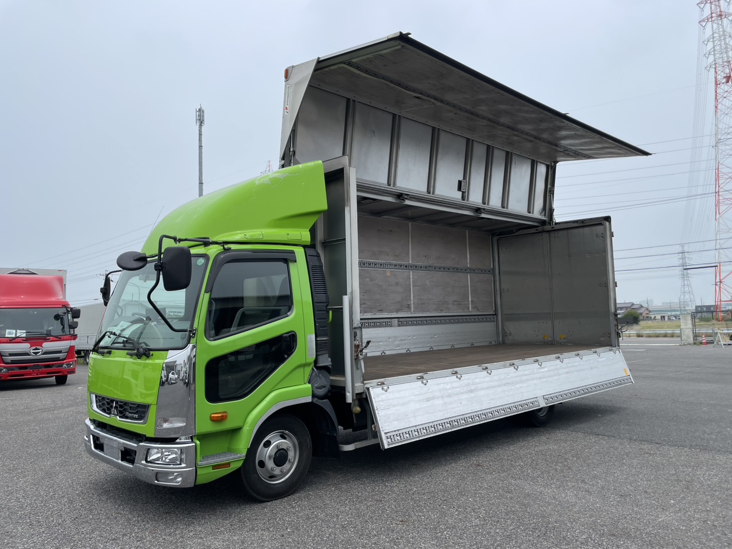 三菱 中型ワイド ファイター アルミウィング TKG-FK71F