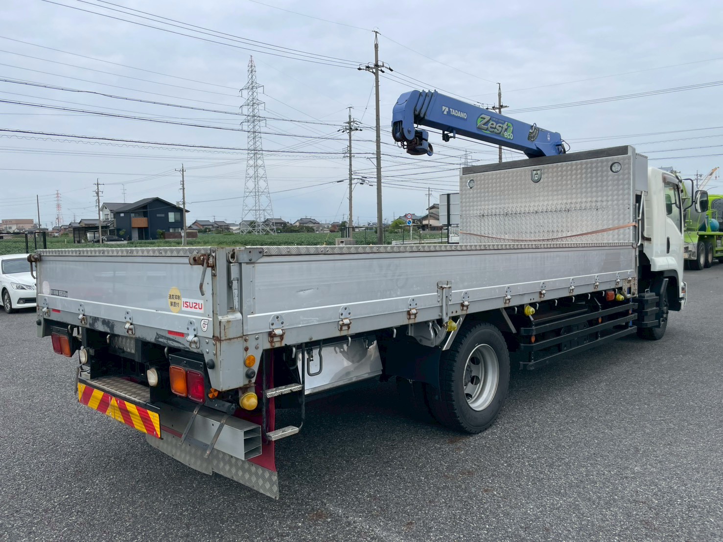 いすゞ 中型増トンワイド  クレーン４段 QKG-FTR34S2