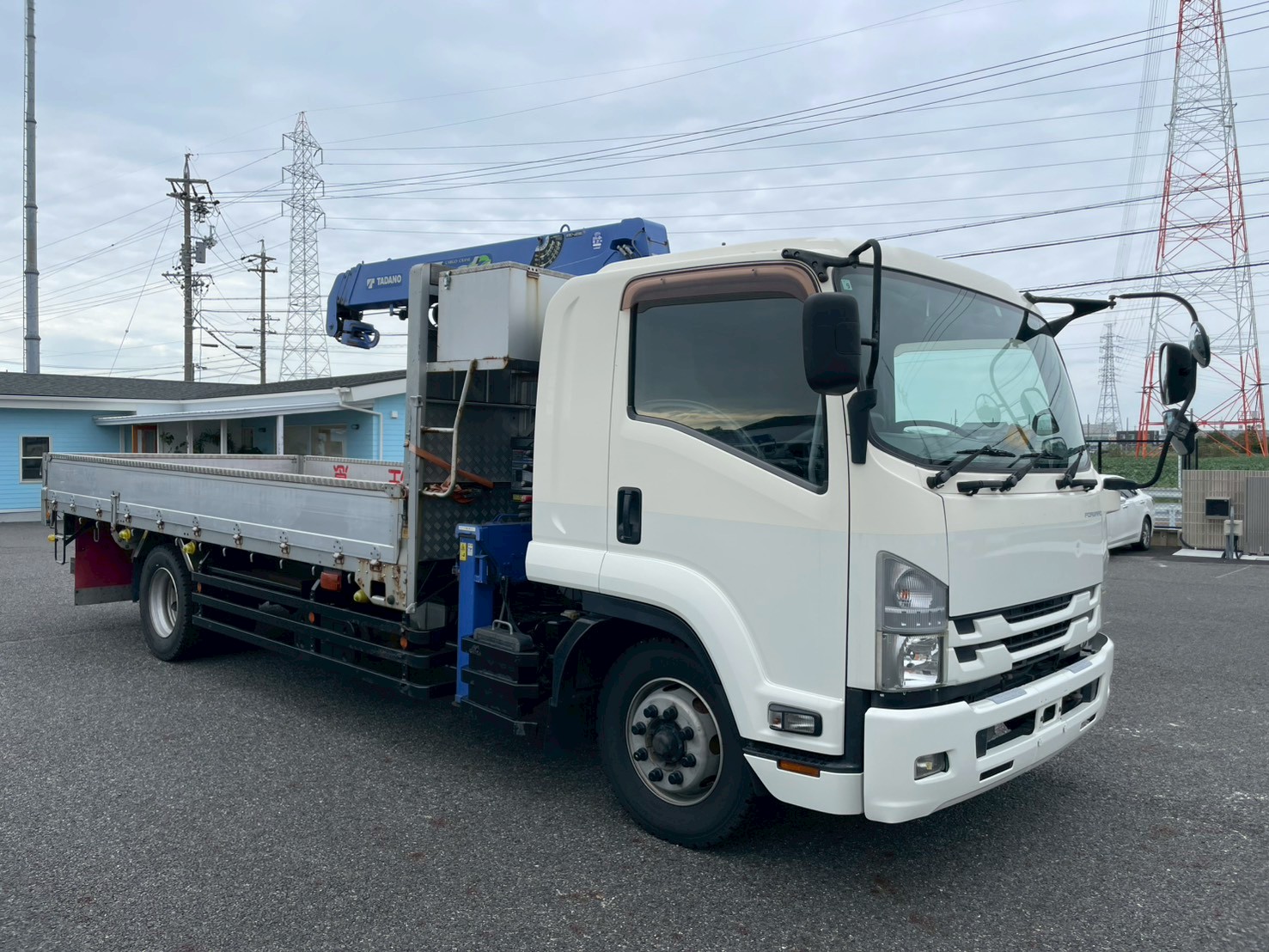 いすゞ 中型増トンワイド  クレーン４段 QKG-FTR34S2